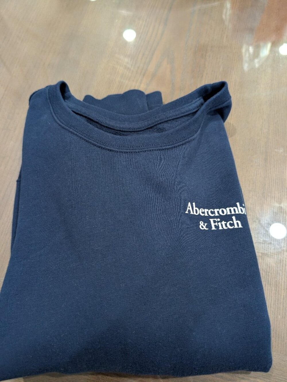 Abercrombie navy blue vintage Y2K style sweatshirt new without tag